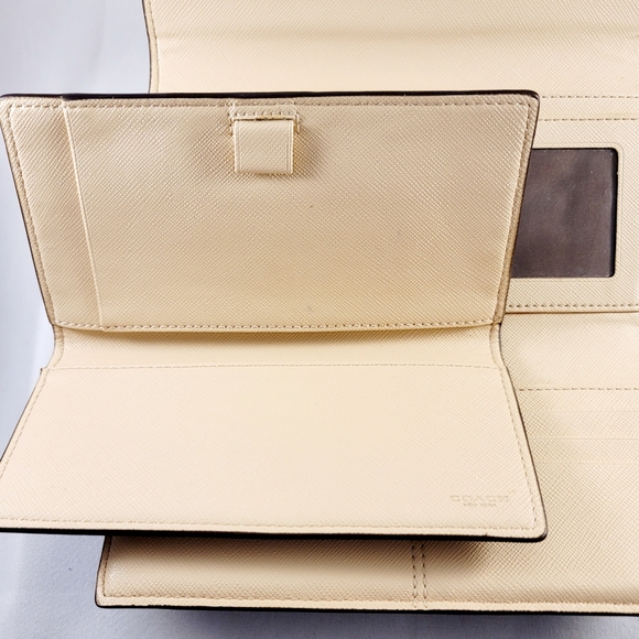Coach Signature Checkbook  Wallet - Picture 6 of 7